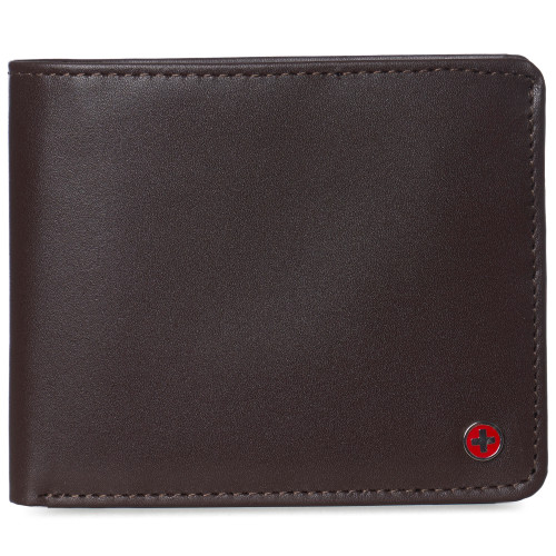Alpine Swiss RFID Luka Men's Flip ID Wallet Deluxe Capacity ID